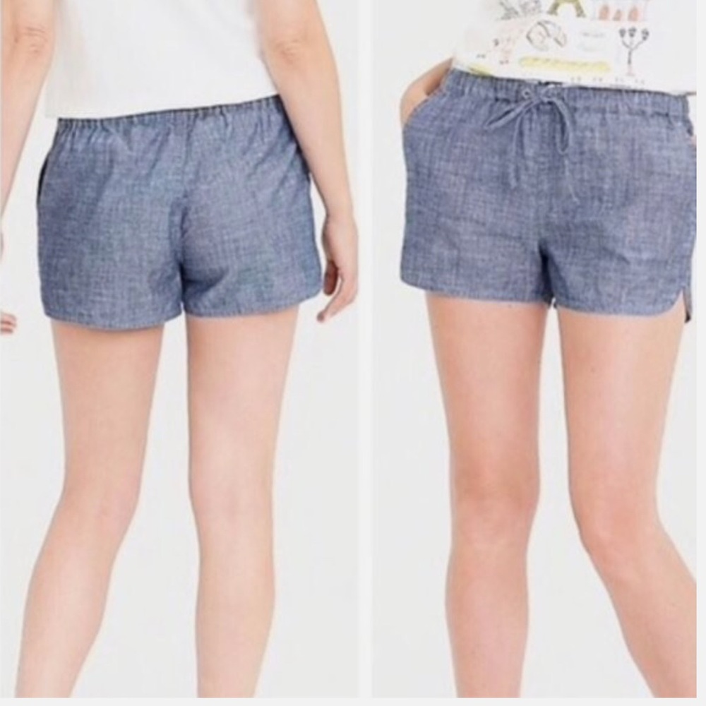 J. Crew Chambray Shortie Shorts - sz Lg